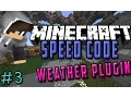 JAVA CODING Minecraft Speed Coding Weather Plugin
