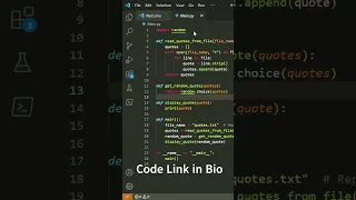60-Second Python Project Create a Random Quote Generator and Share Inspirational Quotes with Code