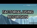 Python Program to Print the Factorial of A Given Number using Recursive Function Recursion