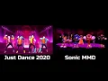 Lagu Everybody (Backstreet's Back) comparison (Just Dance 2020 vs Sonic MMD)