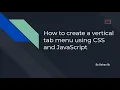 How to create a vertical tab menu using CSS and JavaScript in Hindi
