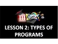 Delphi Programming Tutorial - Lesson 2 Types of Programs