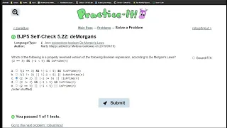 Java Practice It 5 22 deMorgans expression boolean De Morgan s Law