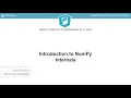 Python Tutorial Introduction to NumPy Internals