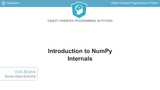 Python Tutorial Introduction to NumPy Internals