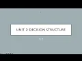 Python 101 Unit 2 - elif statements
