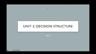 Python 101 Unit 2 - elif statements