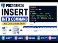 PostgreSQL Tutorial DML Command Insert