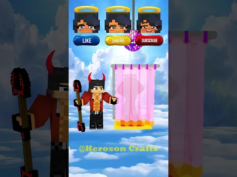 Guess what Angel Aphmau Reaction with Devil Aaron? #fypシ #shorts