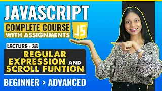 38 Regular Expressions and Scroll function Javascript tutorial for beginners
