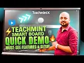 Teachmint Smart Board Quick Demo Must-See Features Setup