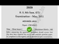 2018 Mdu BE 8th Sem Advance Java Question Paper
