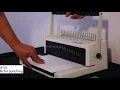 C20A comb binding machine with movable cutter