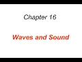 Waves and Sound
