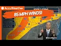 Damaging Winds and Hail Expected Severe Weather Forecast
