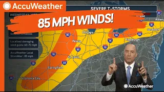 Damaging Winds and Hail Expected Severe Weather Forecast