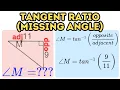 How to Use the Tangent Ratio to Solve for the Missing Angle of a Right Triangle