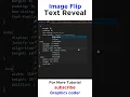 Image Flip Hover Effect Using HTML CSS - Tutorial GRAPHICS CODER