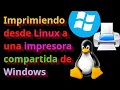 Installing and using Windows Share printer from Linux