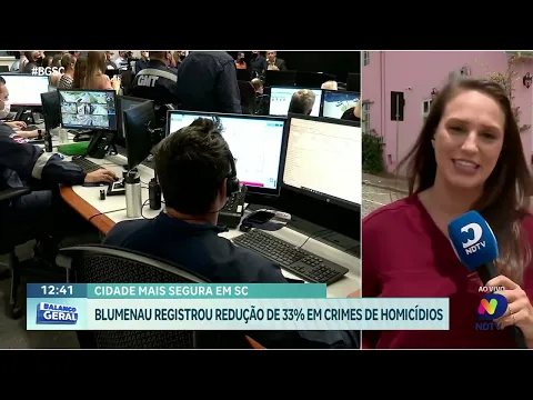 Blumenau conquista título de cidade mais segura: redução de 33% em homicídios