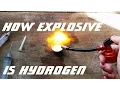 How explosive is hydrogen