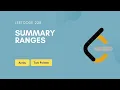 Summary Ranges Leetcode 228 Array Two Pointer