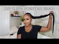 Sleek Braided Ponytail Tutorial FOR BEGINNERS