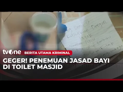 Jasad Bayi di WC Masjid, Saksi Mata Temukan Sepucuk Surat