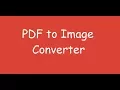 Help tutorial of PDF to Image Converter by DLM Infosoft