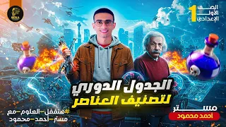 الدرس الثانى الجدول الدورى لتصنيف العناصر علوم الصف الاول الاعدادي 2026 