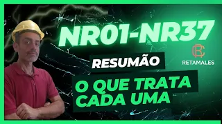 NRs Resumão das Normas Regulamentadoras - Índice da NR-1  a NR-37