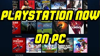 sony ps now on pc quick overview of sign up and pc app a look at spider man streaming gameplay