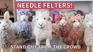 Needle Felting Tutorials - Stunning Yarn Hack For Needle Felted Sheep Coats