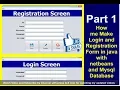 Java Project - Make Login and Register Form with source code Using NetBeans And MySQL Part 1