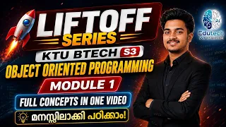 KTU S3 OOP Module 1 Complete Revision in 11 Minutes Easy Malayalam Explanation LIFTOFF SERIES