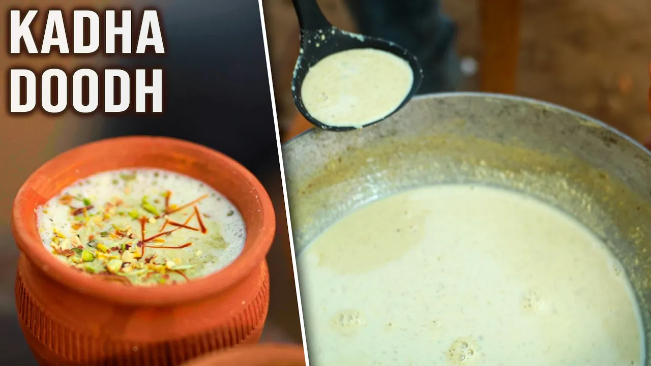 How To Make Kadha Doodh   Hot Milk Drinks Recipe   Thickened Milk   Bombay Chef Varun Inamdar