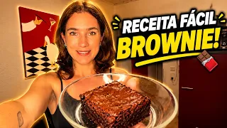 FIZ BROWNIE PELA PRIMEIRA VEZ! FICOU SENSACIONAL!