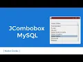 Populate JComboBox with MySQL java netbeans