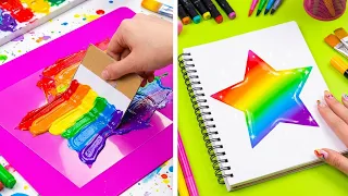 MISTRZ RYSOWANIA w mgnieniu oka! ✏️ Łatwe artystyczne triki szkolne od 123GO!