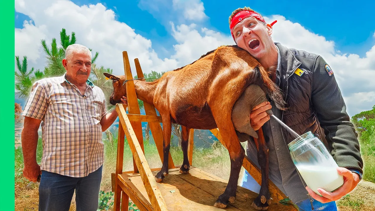 Lebanon Farm Feast!! From Milk to Bizarre Meats!!