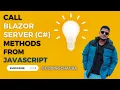 Calling Blazor Server C Methods from JavaScript Aufruf von Blazor Server Methoden aus JavaScript