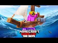 I Survived 100 Days In BETTER Minecraft Hardcore OCEAN ONLY World