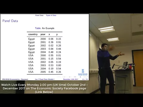 Download MP3 Lecture 7 Panel Data Models (Part I)