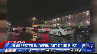 Nine arrested in overnight Knoxville drug bust
