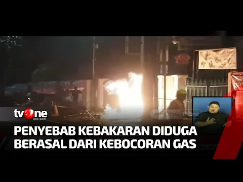 Pipa Gas Gorong-gorong di Mangga Besar Jakpus Mengeluarkan Api