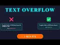 CSS Text Overflow Not Working Fix It Fast