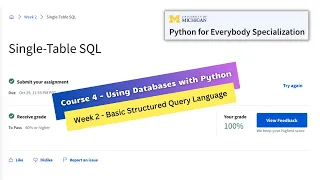 using databases with python week 2 assignment Python for Everybody Specialization