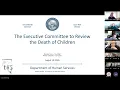 Executive Committee to Review the Death of Children Quarterly Meeting Recording - August 19 2026