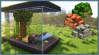 How to Build a Frog Enclosure Terrarium Paludarium in Minecraft 1 21