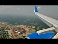 Cloud dodging hazy landing in Rochester NY - United Airlines